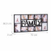Elegantný multi fotorámik Family na 10 fotiek RelaxDays RD1854 (72x36 cm) – čierny