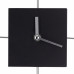 Nástenné hodiny s 12 fotorámikmi čierne, rd1960 35cm