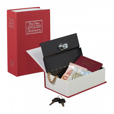 Knižný trezor a pokladnička RelaxDays English Dictionary, červená RD10020798 Knižný trezor a pokladnička RelaxDays English Dictionary, červená RD10020798