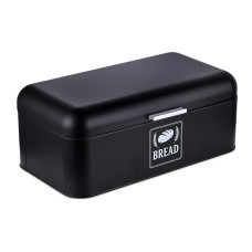 Retro chlebník s vekom a rukoväťou XL RD51591, čierna