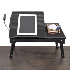 Stolík na notebook čierny, Led RD7196