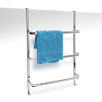 Chrómový dverový vešiak na uteráky Relaxdays – 85 cm (RD10019259)