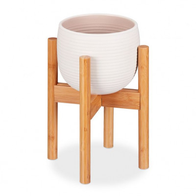 Bambusový nastaviteľný stojan na kvety a kvetináče Relaxdays RD28820 Bambusový nastaviteľný stojan na kvety a kvetináče Relaxdays RD28820