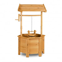 Drevená dekoratívna studňa s vedierkom a kľukou Relaxdays RD20755 – výška 82 cm Drevená dekoratívna studňa s vedierkom a kľukou Relaxdays RD20755 – výška 82 cm