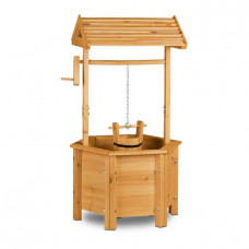 Drevená dekoratívna studňa s vedierkom a kľukou Relaxdays RD20755 – výška 82 cm Drevená dekoratívna studňa s vedierkom a kľukou Relaxdays RD20755 – výška 82 cm