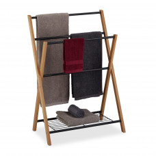 RelaxDays Držiak na uteráky RD4764 – čierno-prírodný RelaxDays Držiak na uteráky RD4764 – čierno-prírodný