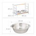 Stojan na misky pre psa, biela RD27507 L Stojan na misky pre psa, biela RD27507 L