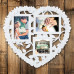 Fotorámik na fotografie srdce RD5624, biela Fotorámik na fotografie srdce RD5624, biela
