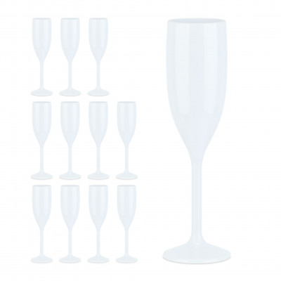 Sada 12 ks nerozbitných plastových pohárov na šampanské a Prosecco RelaxDays 150 ml RD10035430 Sada 12 ks nerozbitných plastových pohárov na šampanské a Prosecco RelaxDays 150 ml RD10035430