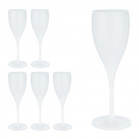 Sada 6ks plastových pohárov na šampanské RD44217