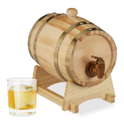 Drevený sud na uskladnenie alkoholu, RD7852 - 1,25 litra Drevený sud na uskladnenie alkoholu, RD7852 - 1,25 litra