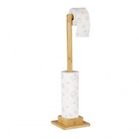 Bambusový držiak na toaletný papier so zásobníkom RelaxDays RD32119 Bambusový držiak na toaletný papier so zásobníkom RelaxDays RD32119