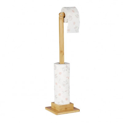 Bambusový držiak na toaletný papier so zásobníkom RelaxDays RD32119 Bambusový držiak na toaletný papier so zásobníkom RelaxDays RD32119
