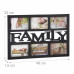 Multirám na 6 fotiek Family čierny 6x 10x15cm RD1951