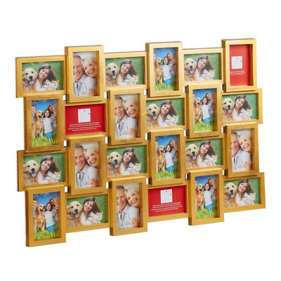 Multirám na 24 fotiek XXL, RD1954, 86x59cm, zlatý Multirám na 24 fotiek XXL, RD1954, 86x59cm, zlatý