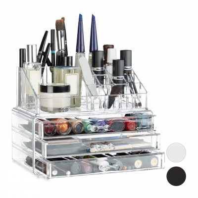 Organizér na šperky s 3 zásuvkami rd3137 transparent