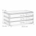 Organizér na šperky s 3 zásuvkami rd3137 transparent