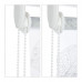 Sprchová roleta biele lístie RD2541, 60x240-160x240