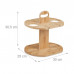 Bambusový stojan na víno a 4 poháre Relaxdays RD10045702, 30 cm Bambusový stojan na víno a 4 poháre Relaxdays RD10045702, 30 cm