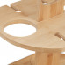 Bambusový stojan na víno a 4 poháre Relaxdays RD10045702, 30 cm Bambusový stojan na víno a 4 poháre Relaxdays RD10045702, 30 cm