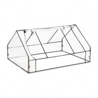 Fóliový skleník s dverami, transparentný RD35696