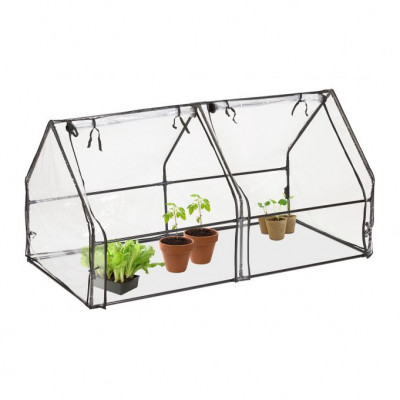 Fóliový skleník s 2 oknami, transparentný RD35693 Fóliový skleník s 2 oknami, transparentný RD35693