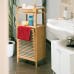 Kúpeľňová polica s bambusovým košom na bielizeň RD0310, hnedá