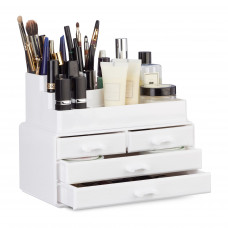 Organizér na make-up so 4 zásuvkami RD23147 biela Organizér na make-up so 4 zásuvkami RD23147 biela