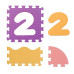 Podložka puzzle s číslami s okrajom, RD46821