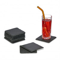 Bridlicové podtácky pod poháre 10 ks 10x10 cm, RD45132 Bridlicové podtácky pod poháre 10 ks 10x10 cm, RD45132