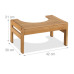 Bambusová toaletná stolička RelaxDays RD48533 - 21 cm Bambusová toaletná stolička RelaxDays RD48533 - 21 cm