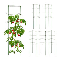 Podpery pre rastliny a paradajky Relaxdays (sada 6 ks, 90 cm) – RD10046033 Podpery pre rastliny a paradajky Relaxdays (sada 6 ks, 90 cm) – RD10046033
