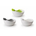Misa s nástrojmi Qualy Sparrow Salad Bowl, biela-čierna Misa s nástrojmi Qualy Sparrow Salad Bowl, biela-čierna