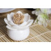 Stojanček na špáradlá Qualy Lotus Toothpick Holder, biely-biely Stojanček na špáradlá Qualy Lotus Toothpick Holder, biely-biely