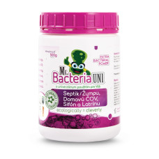 Aktivátor Mr.Bacteria UNI 4v1, do septiku, sifónu, ČOV a latríny, 500 g Aktivátor Mr.Bacteria UNI 4v1, do septiku, sifónu, ČOV a latríny, 500 g
