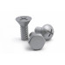 Nástenné vešiaky Qualy Screw Collection, strieborné Nástenné vešiaky Qualy Screw Collection, strieborné