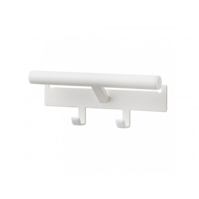Vešiak na batoh Yamazaki Tower 5316, KOV/PLAST, Š.26 cm, biely