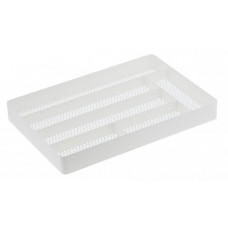 Priehradky do zásuvky Yamazaki Tower Cutlery Tray, biele
