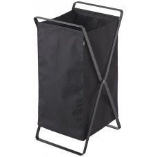 Skladací kôš na bielizeň Yamazaki Tower Laundry Basket, čierny