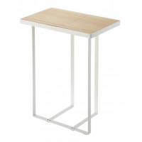 Stolík so stojanom na noviny Yamazaki Tower Magazine Rack & Table, biely Stolík so stojanom na noviny Yamazaki Tower Magazine Rack & Table, biely