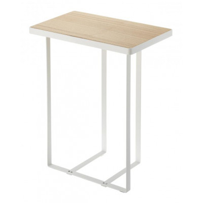 Stolík so stojanom na noviny Yamazaki Tower Magazine Rack & Table, biely Stolík so stojanom na noviny Yamazaki Tower Magazine Rack & Table, biely