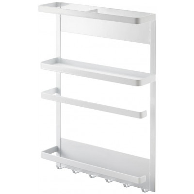Veľký magnetický držiak Yamazaki Tower Magnetic Side Rack, biely Veľký magnetický držiak Yamazaki Tower Magnetic Side Rack, biely