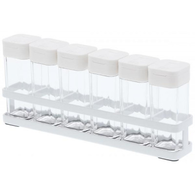 Stojan so 6 koreničkami YAMAZAKI Tower Spice Rack 6, biela Stojan so 6 koreničkami YAMAZAKI Tower Spice Rack 6, biela