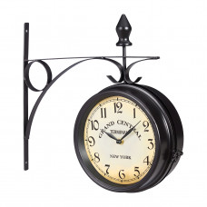 Čierne obojstranné staničné hodiny RelaxDays Grand Central 35 cm RD10026292 Čierne obojstranné staničné hodiny RelaxDays Grand Central 35 cm RD10026292