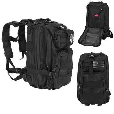 Čierny batoh Military XL IS8915, 26L Čierny batoh Military XL IS8915, 26L