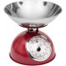 Mechanická retro kuchynská váha 5Five Retro Colors – červená, nerezová miska, do 5 kg Mechanická retro kuchynská váha 5Five Retro Colors – červená, nerezová miska, do 5 kg