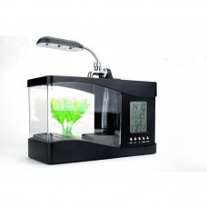 USB akvárium s hodinami s led lampou CHD4032 USB akvárium s hodinami s led lampou CHD4032