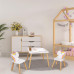 Detský drevený stolík so stoličkami Lily Home deco factory HD6764, jednorožec Detský drevený stolík so stoličkami Lily Home deco factory HD6764, jednorožec