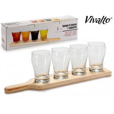 Drevený stojan s pohármi Vivalto 2134, 270 ml Drevený stojan s pohármi Vivalto 2134, 270 ml