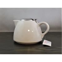 Keramická mini kanvica na čaj s filtrom Eub 650 ml, biela
